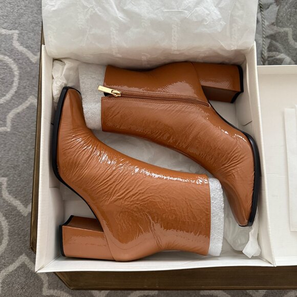 L'intervalle - Bally Chestnut Naplack Boot - size 39 - Picture 2 of 4